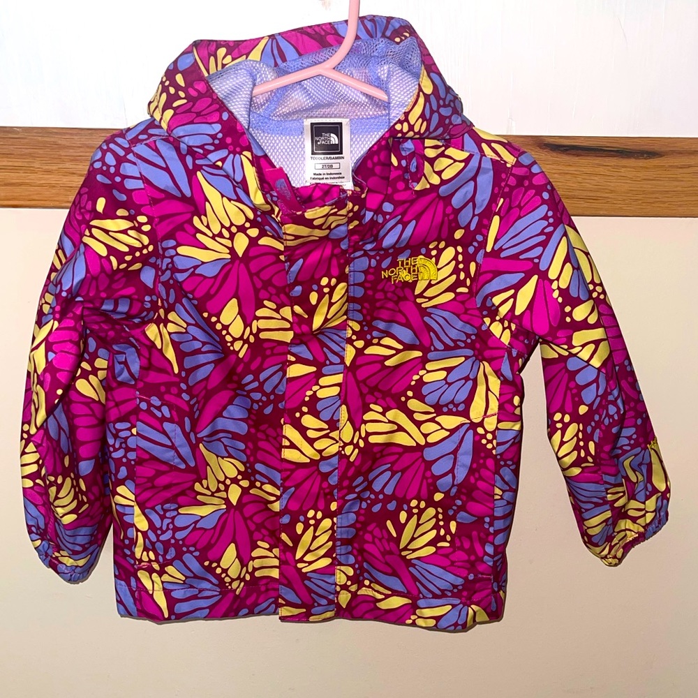 The North Face - Little Girls 2T Long-Sleeve Print Zipline Rain Jacket